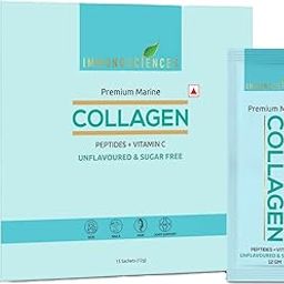 IMMUNOSCIENCES Premium Marine Collagen Supplements for Women & Men, with Peptides & Vitamin C, Helps Support Skin, Nails, Hair & Joints Health | Unflavoured & Sugar-Free Collagen Powder - 15 Sachets (Pack of 2)-54