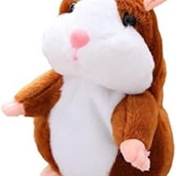SHINETOY Talking Hamster Repeats What You Say Educational Talking Toy Repeating Hamster Toy Gift for Boys and Girls-Brown-image-73