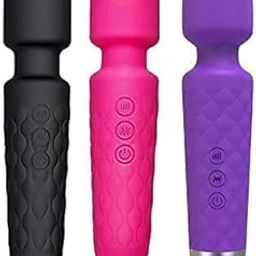 PAGHADI Wand Massager with 10 Magic Vibration Modes Personal Handheld Rechargeable Waterproof Mini Massager Machine for Women & Men - Multicolor 1 Pcs-picture-13