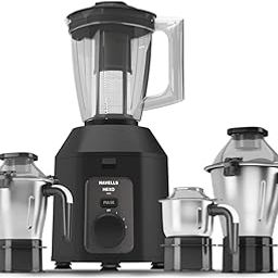 Havells Hexo Plus 1100 Watts 4 Jar Mixer Grinder| High Speed Mixie 22000 RPM motor| 100 Minutes Continuous Run Time| 2 Ltr Break Resistant Blending Jar| 5 Year Motor Manufacturer Warranty (Black)-picture-18