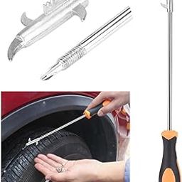 ToYooZe 2 in 1 Car Tire Stone Cleaning Hook | Tire Groove Cleaner | Tyre Stone Remover Picker Tool Kit | Tire Protector Safety Tools, for Car, Motor, Bike, Truck - Car Accessories-picture-30