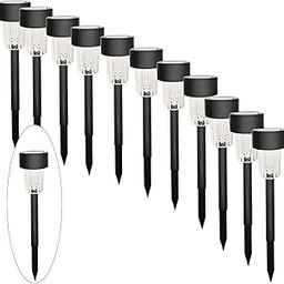 Maggift 12 Pack Solar Pathway Lights Solar Garden Lights Outdoor Solar Landscape Lights for Lawn, Patio, Yard, Walkway, Driveway(Plastic)-28