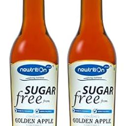 Newtrition Plus Redefining Nutrition Sugar Free Golden Apple Mixer Syrup - Pack of 2 (500 ml each) - Zero Calorie, Diabetic Friendly, Keto Friendly-5