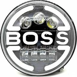 Moto Powerz LIU HJG BOSS LED Headlight Compatible With Royal Enfield & Thar | Dual LED Headlight | Yellow, White, DRL, High/Low Beam-picture-11