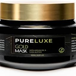 Pureluxe Gold Mask with 24K Gold & Argan Oil for Ultra Shine Hydration | Paraben & Sulphate Free | Suitable for All Hair Types | 250ml-image-37