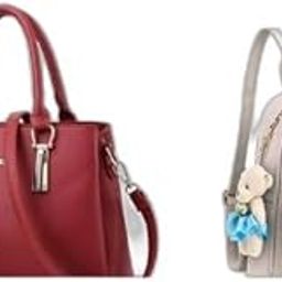 The Bags Maker Girls and women first choice of backpack & Handbags collection Pack Of 2| style - 3411 Women's Handbags-image-84