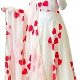 Georgette Fabric Round Neck Full Length with Full Sleeve Gown for Women and Adult Girls.-image-82