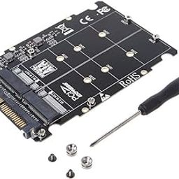 Tobo SSFF-8639 NVME U.2 to NGFF M.2 M Key & B Key SSD Adapter for 2280 2260 2242 2230 SSD SATA-Bus NGFF SSD to PCI-e U.2 SFF-8639 Adapter PCIe M2 Converter Desktop Computer TD-1112PC-10