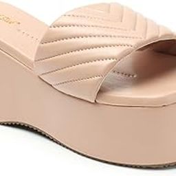 Women's Platform Wedges Slides Sandals Chunky High Heels Open Toe Slip on Gothic Punk Slippers-F24-picture-22