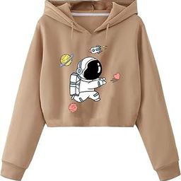 Crop Hoodie Sweatshirt Women Cute Casual Trendy Stylish Latest Pink Lavender White Black Beige Brown Girl 399 499 Under-image-83