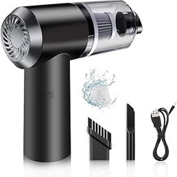 SHIORN SOON Electric Nail Drill Professional Cleaner Dust Collection/Lighting 2 in 1 Car Vacuum Cleaner 120W High-Power Handheld Wireless Vacuum Cleaner Home Car Dual-use USB Rechargeable-5