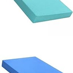 Enakshi (LABEL) Creations 2 Piece Soft Balance Pad Stability Thick Yoga Pilates Yoga Mat Balance Board S Green L Blue-16