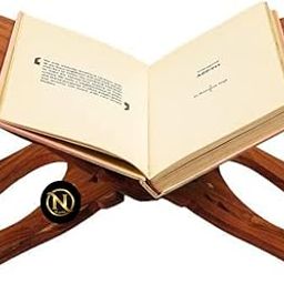 Wooden Book Stand Holder, Handcrafted Reading Rest, Foldable Design, 12INCH.-image-97