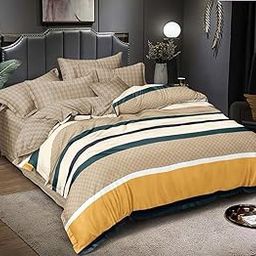 Aashiyana Sajona Super Soft Brushed Microfiber Single Bed Quilt Cover Blanket Cover 90X60(Inches) Printed Microfiber Comforter Cover Zipper Closure, Multicolour-image-4