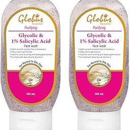 Globus Remedies Pimple Clear Face Wash with Glycolic & 1% Salicylic Acid - 100 ml (Pack of 2)-24