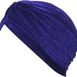 Soft Velvet Twisted Pleated Pre Tied Knot Readymade Turban/Pagri Chemo Cap Head Wraps-Cover for Men�s & Women�s-image-94