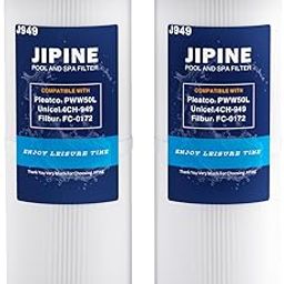 4CH-949 Spa Filter Replacement for Pleatco PWW50L, FIL50-5D13H15FCT-3, Filbur FC-0172, SD-01143, 817-4050, Compatible for Waterway Teleweir 50, Rising Dragon 50, Hot Tub Filter 2 Pack-picture-27