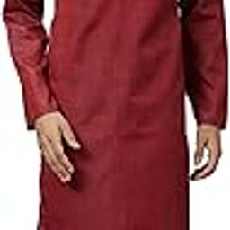 Men Regular Fit Solid Pattern Solid Pure Polyester Full Sleeve Stand Collar Kurta Set-picture-1