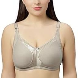 Zoya Non Padded Full Coverage Bra | Adjustable Straps and Hook and Eye Closure for Secured Fit, M Frame Bra, Comfortable Breathable Cotton Material, Hand wash only-picture-27