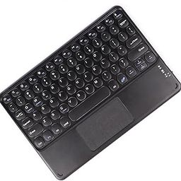 YES MALL Wireless Bluetooth Keyboard with Touchpad – 10-Inch Portable Rechargeable Ultrathin Keyboard for iOS, Android & Windows Tablets, Computers, and Phones – Universal Compatibility (Black)-4