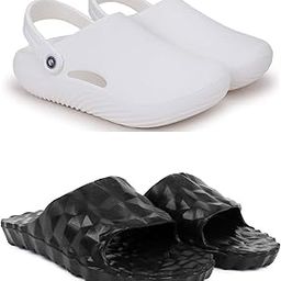 Combo Pack of 2 Slipper/Flip Flops/Slides/Clogs/Sandals for Men (Cl-800 Vs Diamond)-image-7