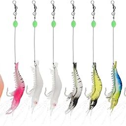 BendJoy® 8PCS Fishing Hook Set with Luminous Bait, Fishing Lures & Bait, Includes Clamps, Connectors & Swivels, Ideal Fish Hook for Day & Night Fishing, All Fishing Accessories-picture-14