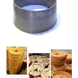 AZ Enterprises Traditional Iron Ghevar Sweet Making Mould, Round Shape, (7 Inch Set of 1)-image-50