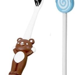Kids Tooth Brush Combo Set Kids Oral Care Manual Toothbrush For Baby Tooth Brush And Tongue Cleaner-Multicolor-image-97