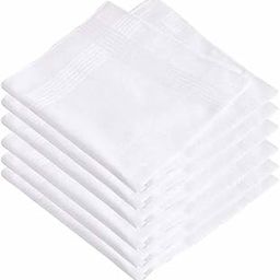 Veejay Premium 100% Cotton Handkerchiefs for Men & Women Soft, Durable, Reusable Classic White & Multi Colors Ideal for Daily Use, Gifts, Pocket Square Pack of 6-image-91