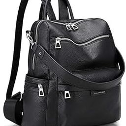 Backpack Purse for Women Satchel Handbags Large Capacity Travel Vintage PU Leather Shoulder Bag For Office and College-image-63