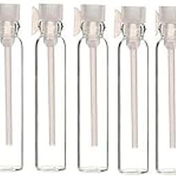 ezqnirk Pack of 100 Empty Glass Perfume Small Sample Bottles Laboratory Liquid Fragrance Test Tube Test Bottle, Clear Plug, 2 ml (10 x 46 mm)-image-46