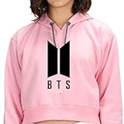 Women's Cotton Cropped Hooded Neck Hoodie-image-18