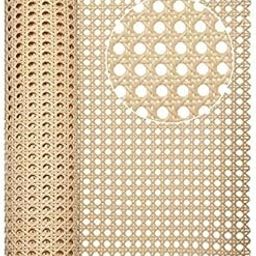 Valley Event Natural Rattan Cane Webbing Roll | Pre-Woven Open Mesh Cane Sheet for Furniture Weaving, Caning Projects, Basket Chairs, Cabinet Panels & DIY Home Decor (Beige, 18x36 Inch)-image-54