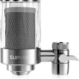 HASTHIP® Tap Filter Water 304 Stainless Steel Faucet Water Filtration System Active Carbon Filtration Core Kitchen Sink Tap Universal Filter-image-19