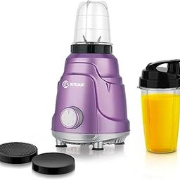 NutriSmart Multifunction Toofan Nutri Mixer, 2 Polycarbonate Jars, 500 Watts Powerful Motor, Juicer MIxer Grinder for Kitchen, Purple-image-24