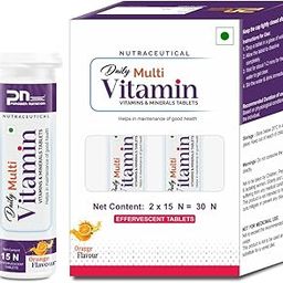 PUROBIEN NUTRITION Effervescent Multivitamin Tablet For Men & Women with B1, B2, B6, B12, Folic Acid, Niacin, Biotin, Iron, Zinc,Vitamin C & 21 Vital Nutrients For Overall Health | 30 Tablets-image-9