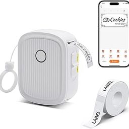 Portable Label Printer with 210 Pieces Adhesive Tape, Waterproof Labels, Mini Stickers without Ink for Kids, School Supplies or Teachers in the Classroom-image-25