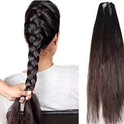 generic VSAKSH 25 Inch Black Synthetic Hair Extensions Parandi/Choti Hair For Women Artificial Choti For Women-picture-36
