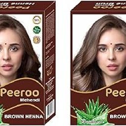 RKS Natural Peeroo Hair Colour for Women | Brown Herbal Hair Colour Powder | No Ammonia Hair Colour | 100% Pure & Herbal Hair Colour | Henna Hair Colour Powder - 60g (pack of 2)-image-6