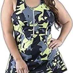 Women's Padded Swim Set with Zipper top and Boyshorts| Swimming Suit for Women-picture-48