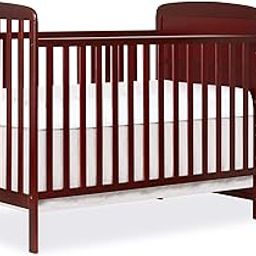 Dream On Me Anna 4-in-1 Full Size Crib and Changing Table Combo, Cherry , 53.2x29x38 Inch (Pack of 1)-12