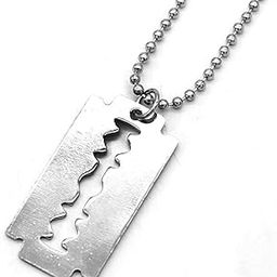 Malas Collections Men Jewellery Blade Symbol Locket With Dot Chain For Men-14