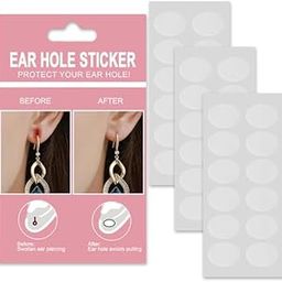 PRANIJ Invisible Ear Lobe Support Patch for Pierced Ears | Ear Care for Heavy Earrings | Earlobe Tapes and Stickers for Girls & Women (Pack of 36)-image-3