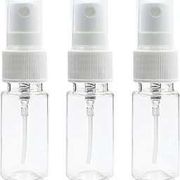 Happy Packaging 15ml jili Clear Transparent Empty White Sprayer Pet Bottle Refillable Bottle Sanitizer, Toner, Perfume, Travel use (3)-15