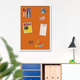 ArtzFolio Browns Family Chocolate Colour | Framed Magnetic Dry Erase White Board | Includes Sticky Notes, Magnet Buttons & Markers | White Frame | 24 x 36 inch (61 x 91 cms)-image-37