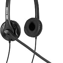 GBH 900 HD Binaural Noise Cancellation Wired Headset with Mic USB Connectors for Laptop Game (Black & Grey)-19