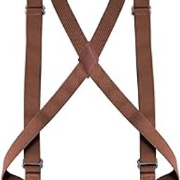 ™ Mens Womens Suspender X Shaped Elastic Straps Hook Suspenders Adjustable Brown | Suspenders Braces | Mens Accessories-image-62