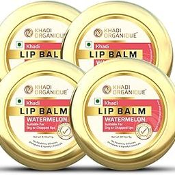 Khadi Organique Watermelon Lip Balm with Natural Essential Oils For Pink Glossy Soft Lips-5 gm Pack of 4-image-28