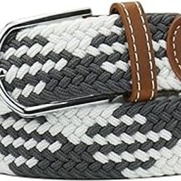 Multicolored Elastic Woven Golf Belts Casual Braided Stretch Belt for Men and Women-image-75