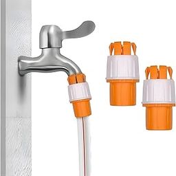 SANTALON Multifunction Faucet Pipe Connector Water Hose Pipe connector Leak-Free Connection Universal Fit for Kitchen, Garden, and Outdoor Use (Pack Of 2) Hose Connector-picture-10